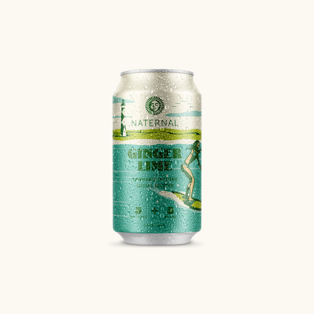 Delta 9 THC Seltzer Ginger Lime  (1 case / 24 cans)