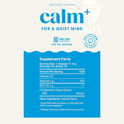 Calm+ Drops (2400 MG CBD)