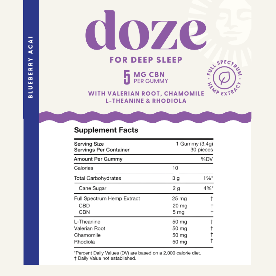 Doze CBN Gummies (+ Adaptogens)