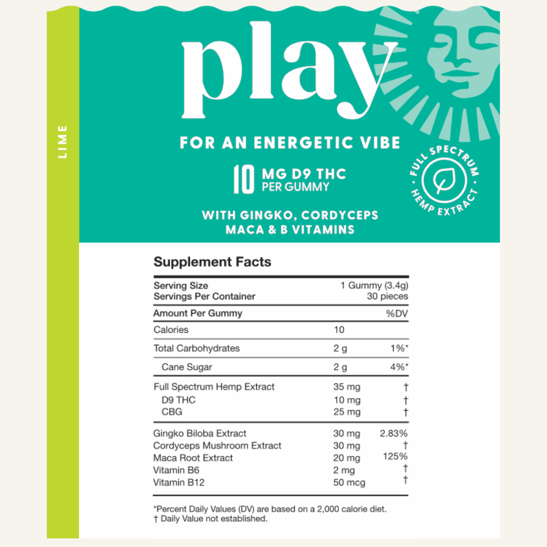 Play D9 THC Gummies (+ Adaptogens)